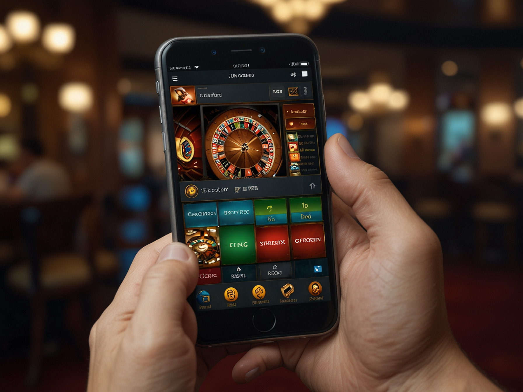 Ekran aplikacji mobilnej Vibe casion